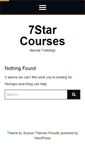 Mobile Screenshot of 7starcourses.com